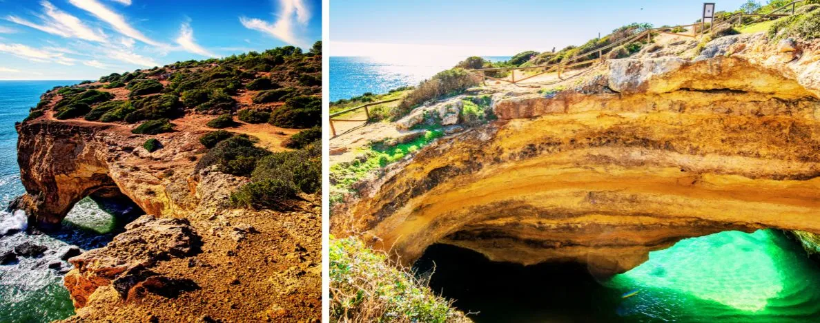 Coastline-near-Benagil-in-Algarve