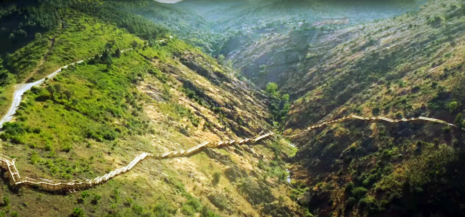 Barranco do Demo Trail - Aerial View