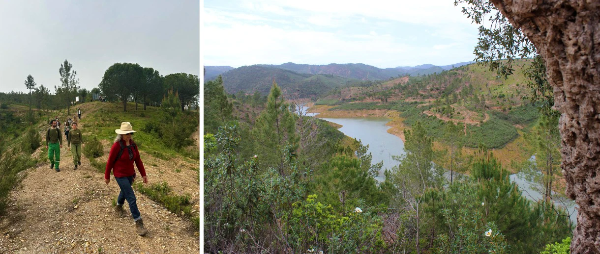 ICNF Hikers and Landscape - Parra Hiking Trail