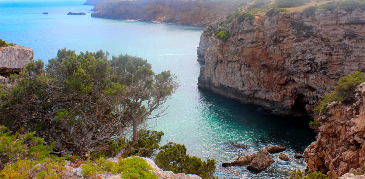 Bay on the Cliffs Along the Zavial Trail