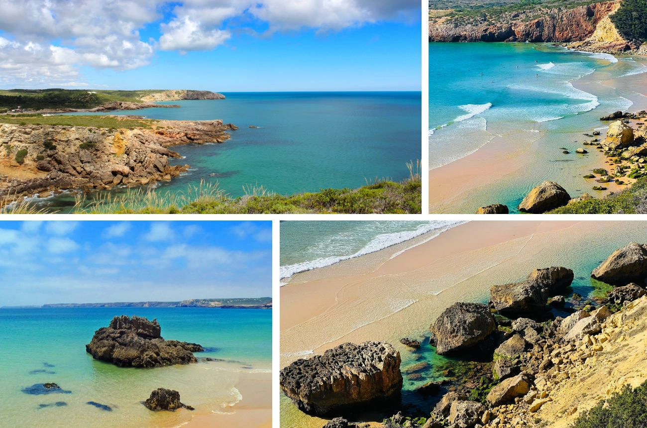 Images of the Trail from Above and at the Beaches - Zavial and Martinhal