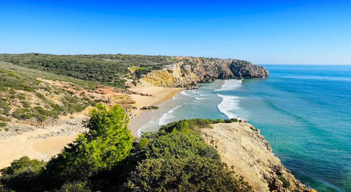 Zavial Beach Trail above Zavial