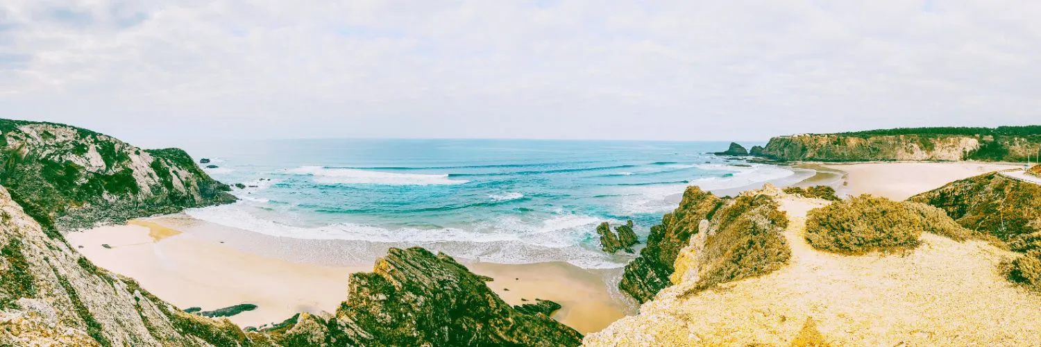 Panoramic View From the Odeceixe Trail Near Adegas Beach